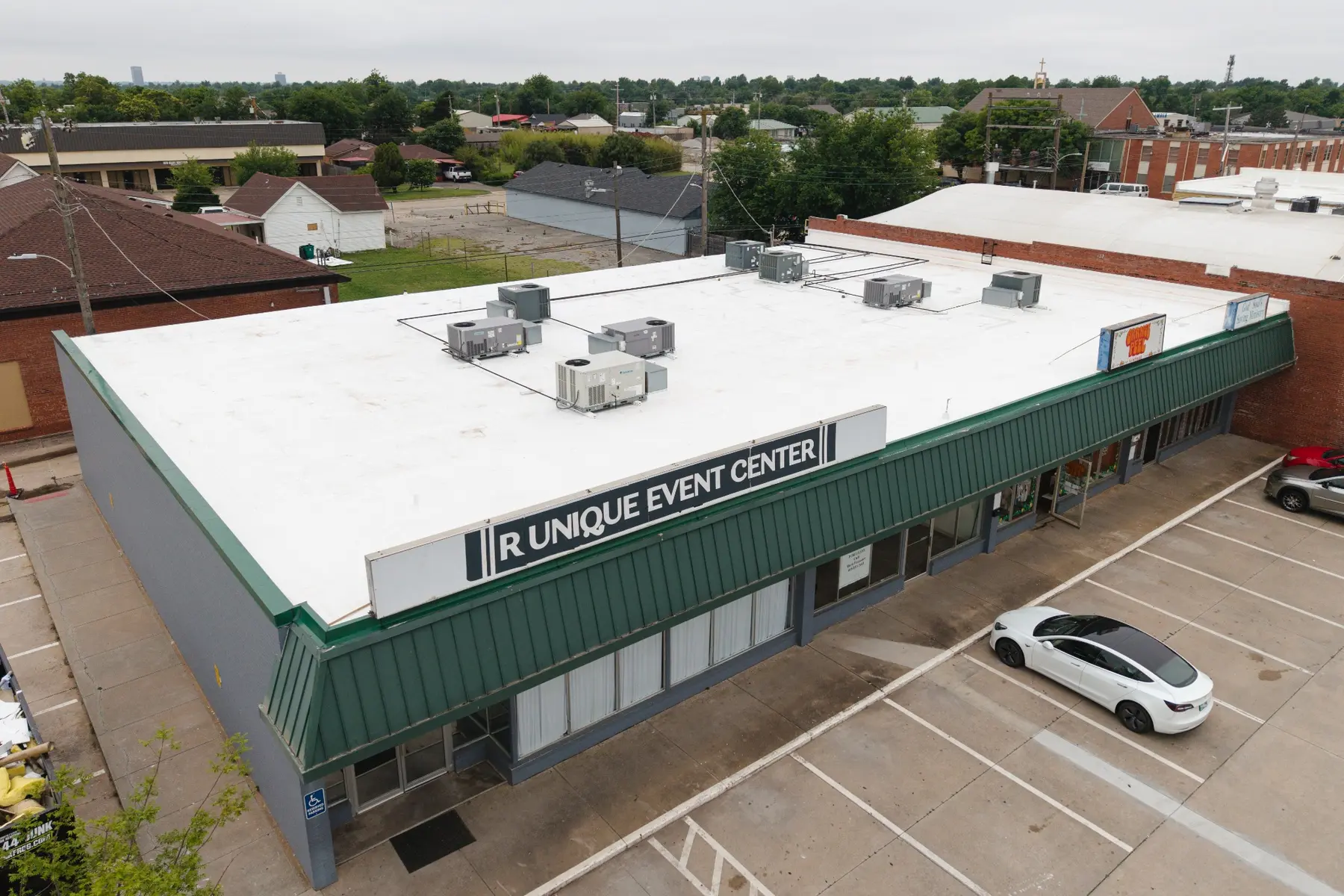 Completed Britton District commercial roofing project